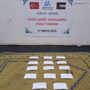 مشروع توزيع الزكاة على أسر الشهداء والأيتام في غزة